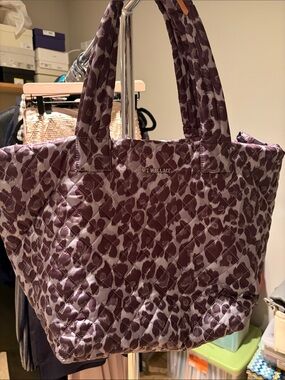 MZ Wallace Quilted Leopard-Print Tote